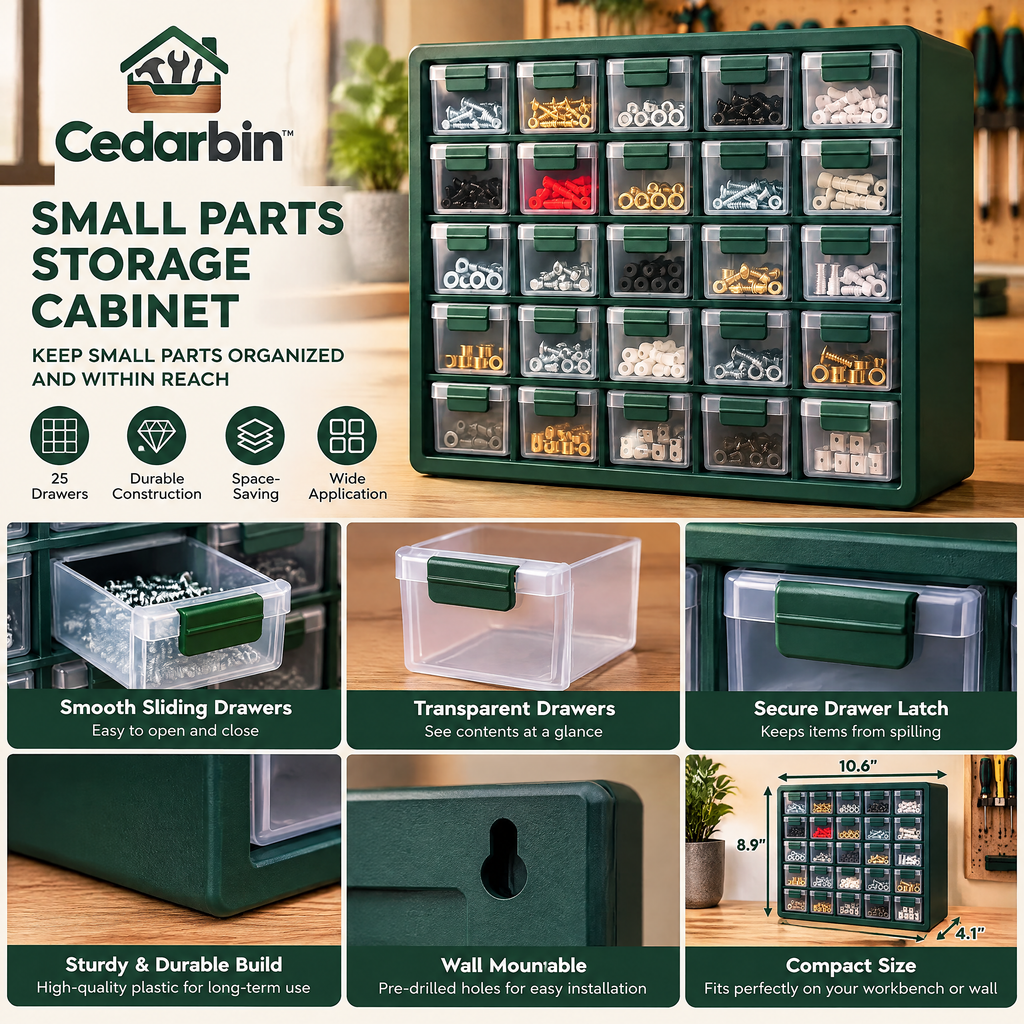 Small Parts Storage Cabinet