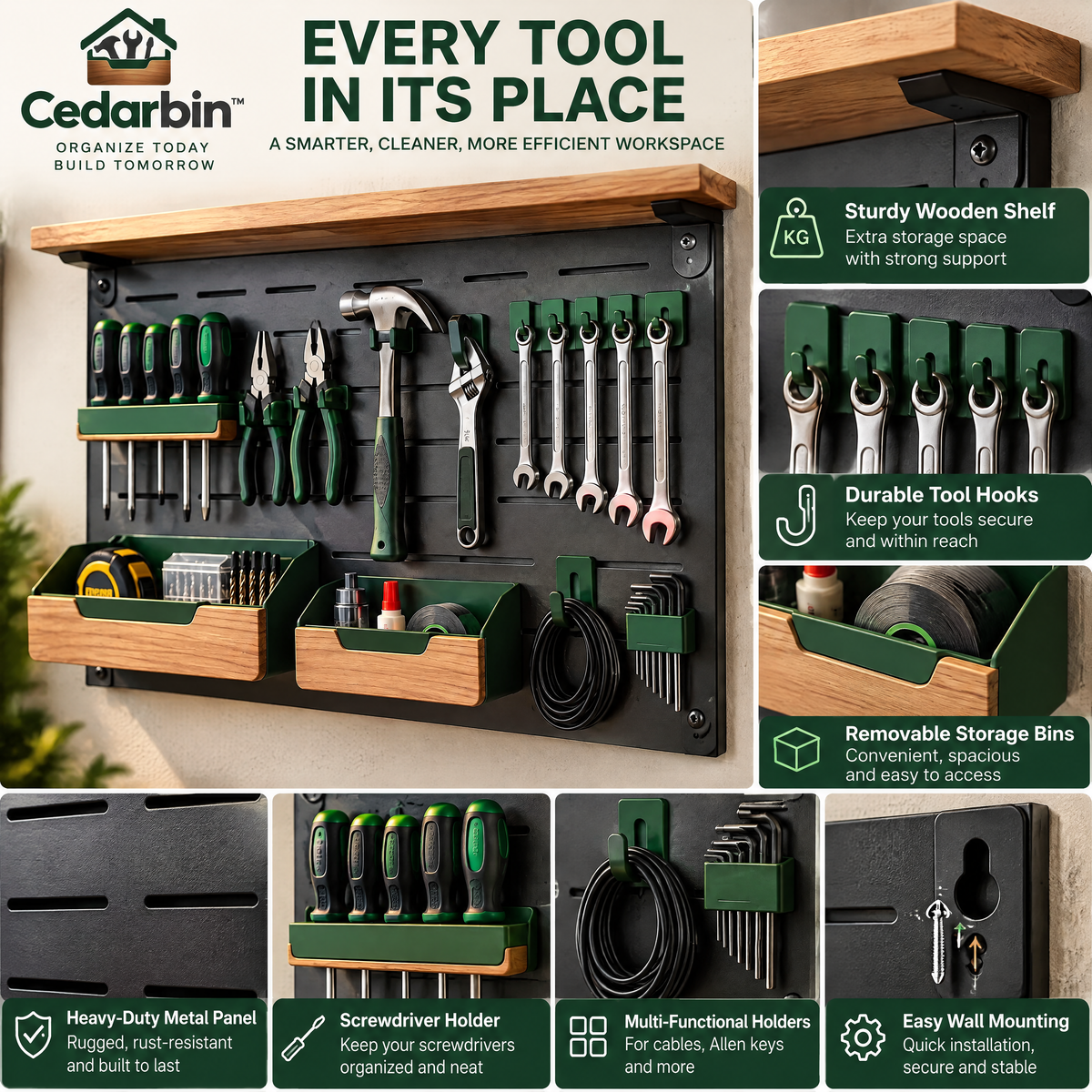 Wall Tool Organizer